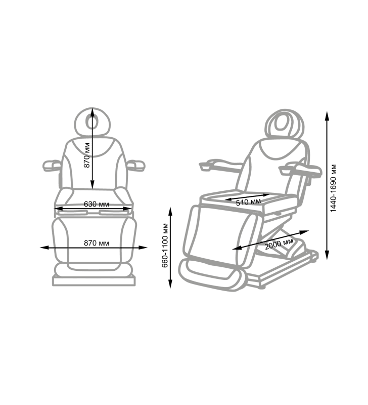 Camilla electrica sillon de estética