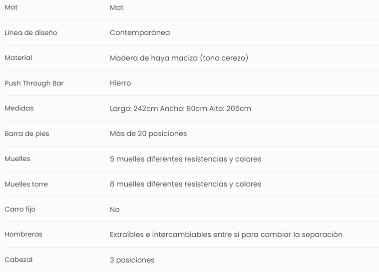 FICHA TÉCNICA DIMENSÕES REFORME MADERA