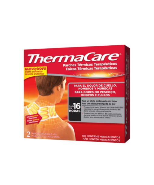 THERMACARE parches térmicos de calor sin medicamentos. hasta 8 horas de calor