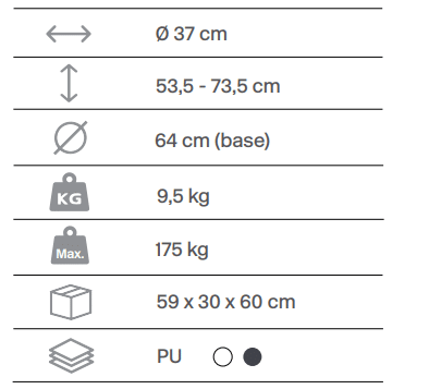 FICHA TECNICA TABURETE CON RESPALDO