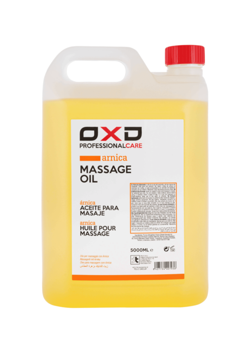 Aceite para masaje con árnica OXD de 5000 ml + dispensador