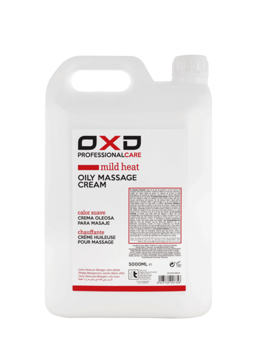 Crema oleosa para masaje calor suave OXD de 5000 ml + dispensador