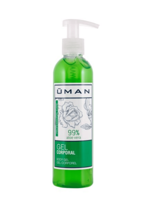 Gel corporal de aloe vera UMAN de 250 ml