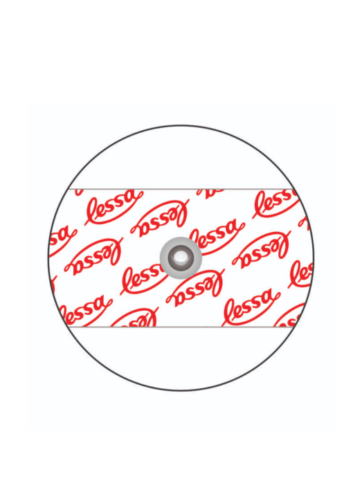 Electrodos LESSA de corchete 50 mm con gel sólido adhesivo conductor (ECG en reposo) (30 unidades o 600 unidades)