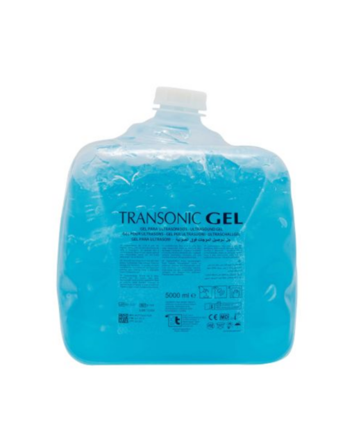 Gel de ultrasonidos TRANSONIC AZUL de garrafa flexible 5lts