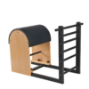 Barril de pilates con escalera y base de acero