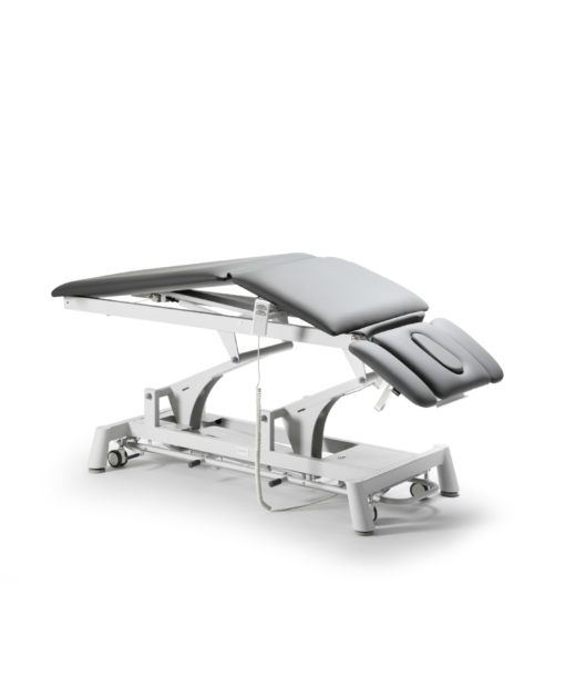 TITAN 304 Camilla eléctrica de 5 cuerpos + agujero facial y portarrollos (Mando para Trendelenburg Cifosis (+20°))