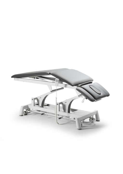 TITAN 304 Camilla eléctrica de 5 cuerpos + agujero facial y portarrollos (Mando para Trendelenburg Cifosis (+20°))