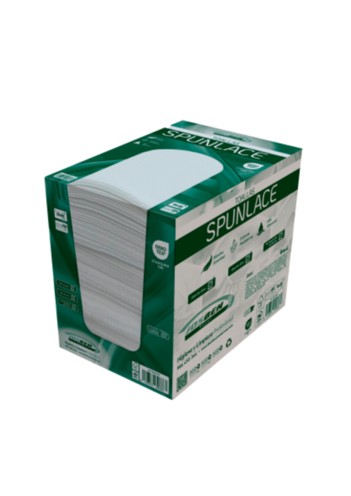 Toallas desechables SPUNLACE 30x40cm con DISPENSADOR (100 unidades)